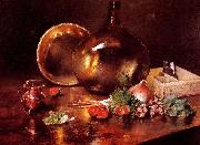 William Merritt Chase Still Life Brass and Glass Date Germany oil painting artist